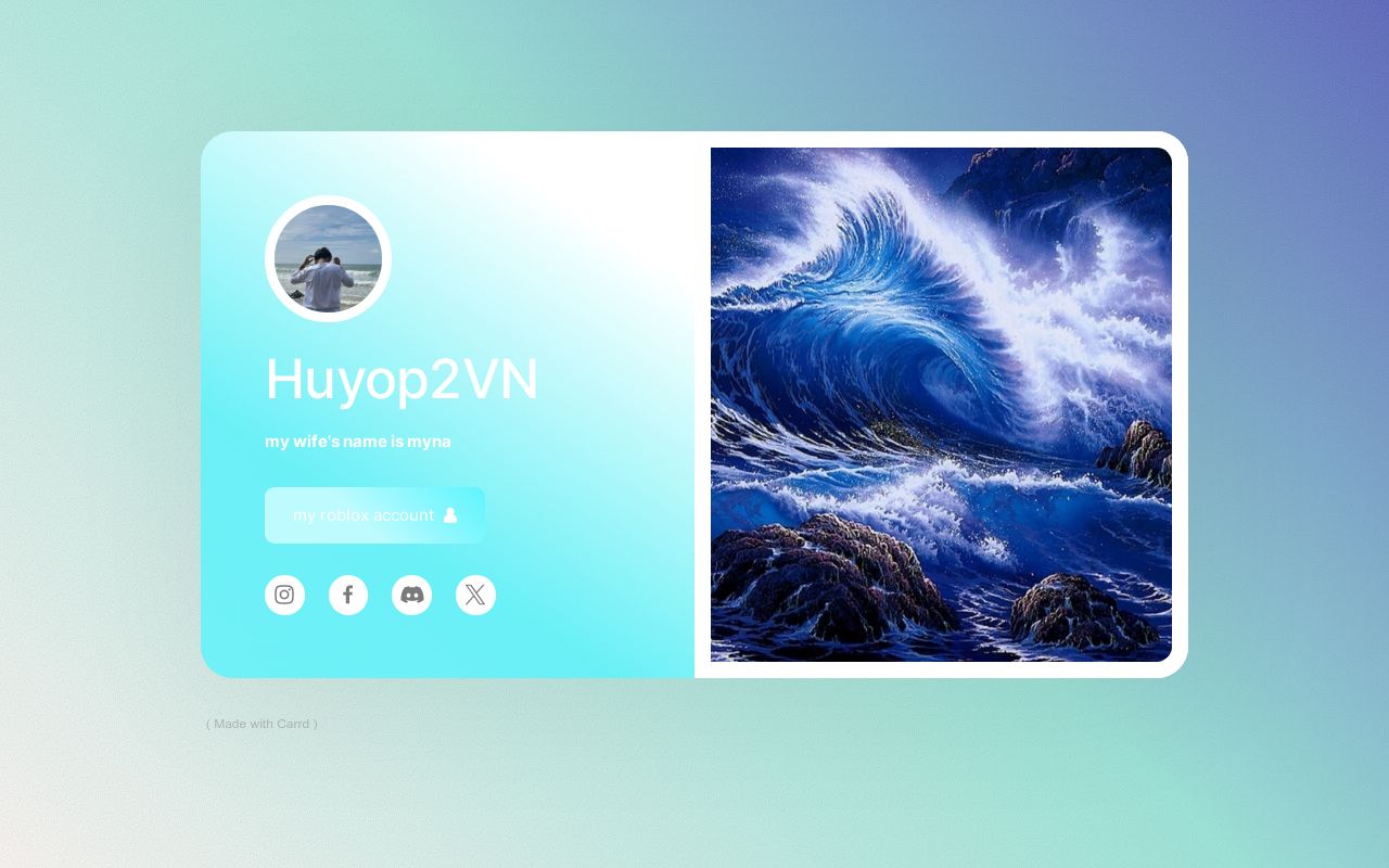 Carrd profile picture for @huyop2vn